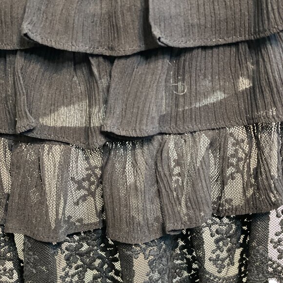 JUICY COUTURE Black Gauze Dress Size 6 - Picture 8 of 11